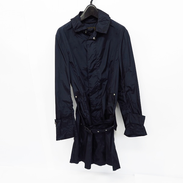 実際に弊社で買取させて頂いたMACKINTOSH/マッキントッシュ 英国製 ナイロン 比翼 コート ネイビー/38