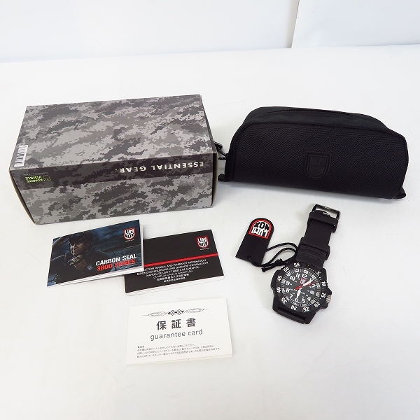 実際に弊社で買取させて頂いたLUMINOX/ルミノックス CARBON SEAL/カーボンシールズ 腕時計 3801 の画像 6枚目