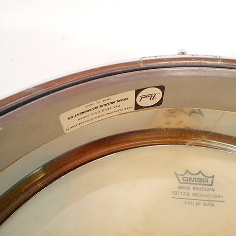 実際に弊社で買取させて頂いた★【ジャンク】Pearl/パール free floating system 14x3.5 スチールシェル ピッコロスネアの画像 6枚目