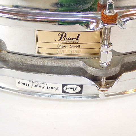 実際に弊社で買取させて頂いた★【ジャンク】Pearl/パール free floating system 14x3.5 スチールシェル ピッコロスネアの画像 1枚目