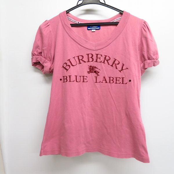 実際に弊社で買取させて頂いたBURBERRY BLUE LABEL/バーバリーブルーレーベル ロゴプリント Tシャツ/カットソー 38