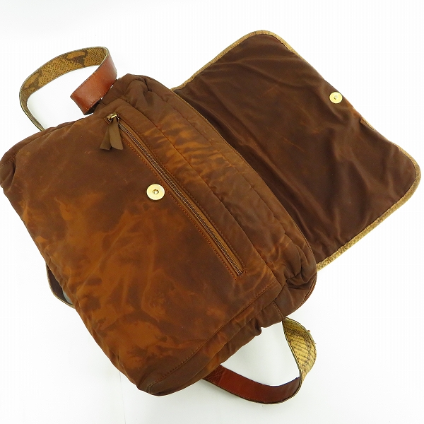 実際に弊社で買取させて頂いたBALLY/バリー パイソン柄 ショルダーバッグの画像 4枚目