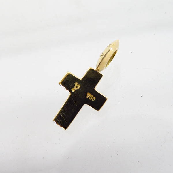 実際に弊社で買取させて頂いた【ギャラ付き】EYEFUNNY/アイファニー 18KYG ダイヤモンド チビS クロス チャーム HC015の画像 2枚目