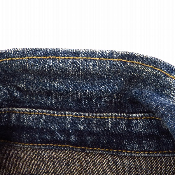 実際に弊社で買取させて頂いたLounge Lizard/ラウンジリザード インディゴデニムジャケット ウォッシュ加工 2の画像 5枚目