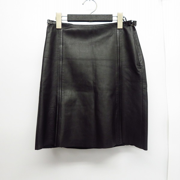実際に弊社で買取させて頂いたBURBERRY BLUE LABEL/バーバリー・ブルー レーベル レザー　タイトスカート 38