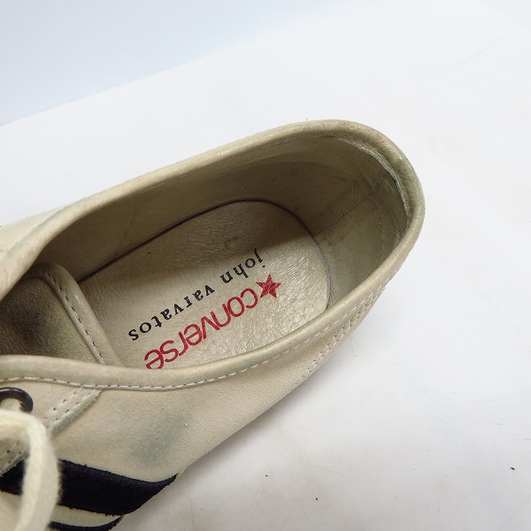 実際に弊社で買取させて頂いたCONVERSE×john varvatos/コンバース×ジョンバルベイトス JACK PURCELL スウェードスニーカー 1K721/28の画像 4枚目