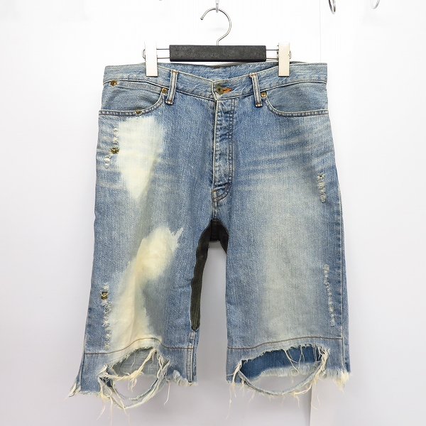 実際に弊社で買取させて頂いたIF SIX WAS NINE/イフシックスワズナイン ハーフ デニムパンツ MUD MAX BEAR/1/2/351DK/30