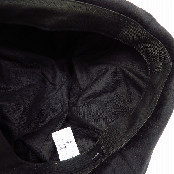 実際に弊社で買取させて頂いたCA4LA/カシラ JUN01792 ウール/カシミヤ混 ベレー型帽子の画像 4枚目