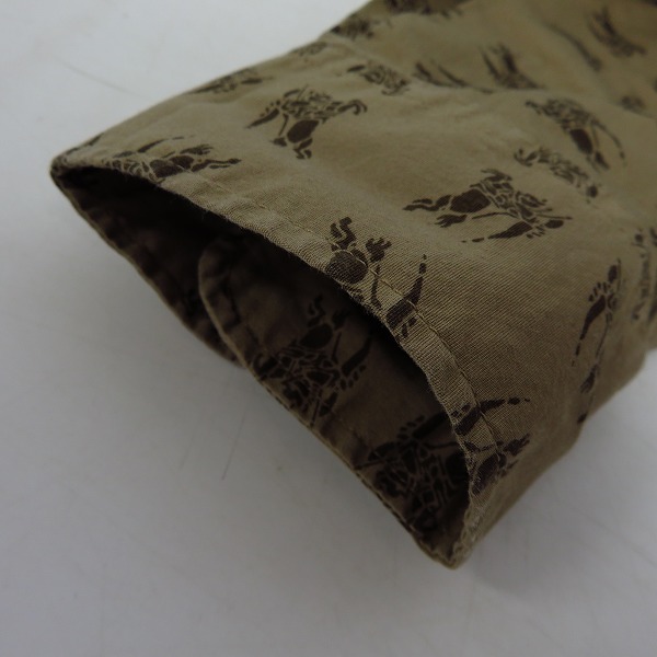 実際に弊社で買取させて頂いたBURBERRY LONDON/バーバリー ロンドン ナイトマーク 総柄 長袖 シャツ/Lの画像 4枚目