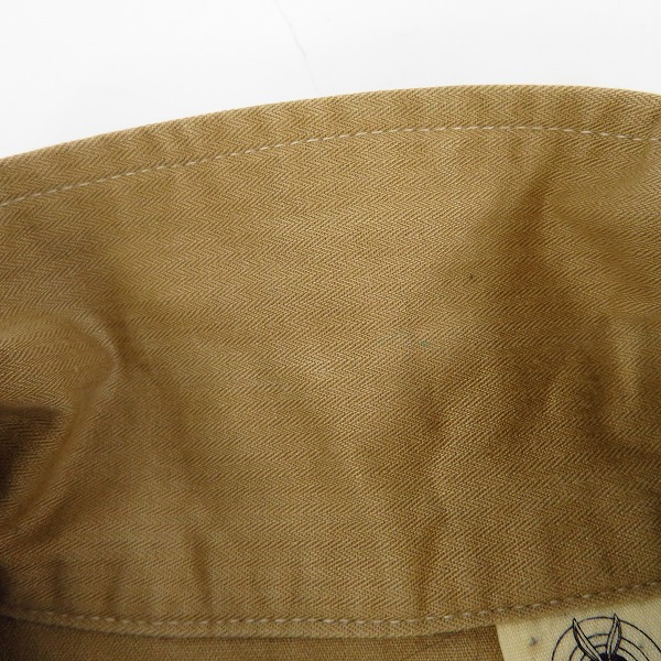 実際に弊社で買取させて頂いたSUGAR CANE×LOONY TUNES/シュガーケーン× ルーニー テューンズ コラボワッペンワークシャツ Sの画像 6枚目