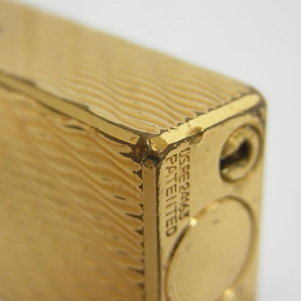 実際に弊社で買取させて頂いたdunhill/ダンヒル Rollagas/ローラガス ライター 波模様 ゴールドの画像 8枚目
