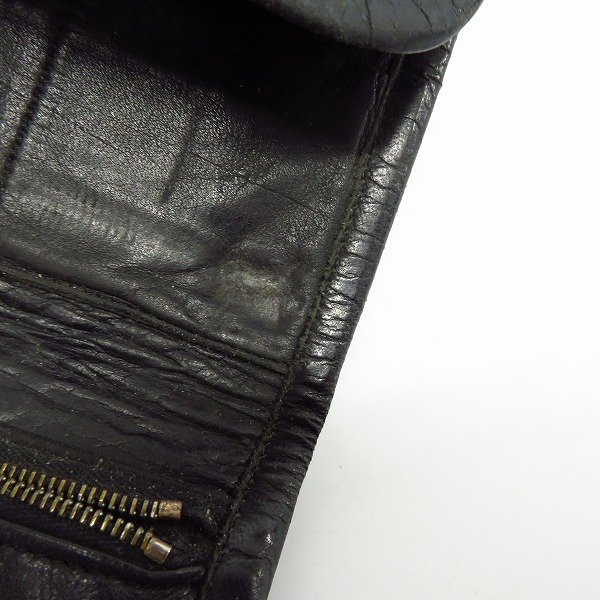 実際に弊社で買取させて頂いたTRAVIS WALKER/トラヴィスワーカー スカルパッチ 3つ折り レザーウォレット/財布の画像 5枚目