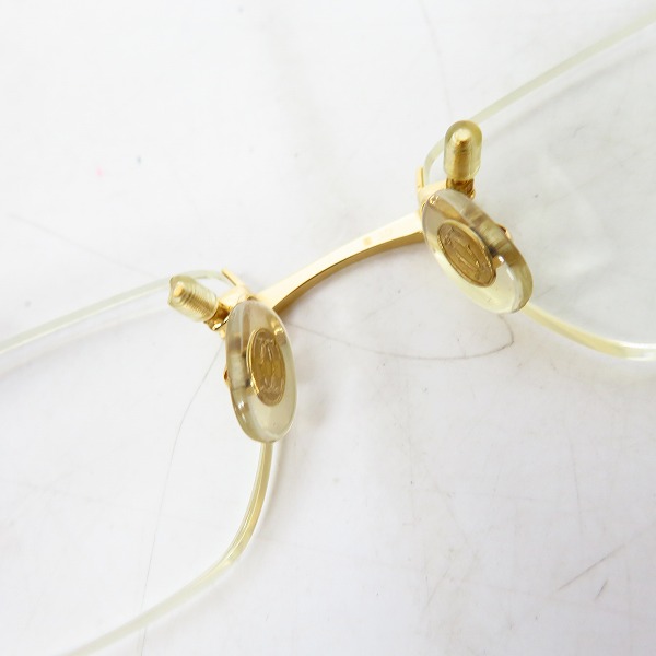 実際に弊社で買取させて頂いたCartier/カルティエ ツーポイント ウッド メガネフレーム/アイウェア フランス製の画像 2枚目