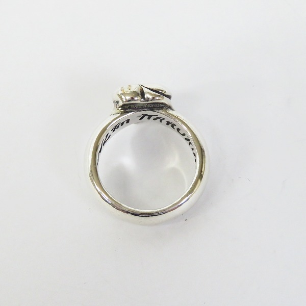 実際に弊社で買取させて頂いたBWL/ビルウォールレザー×加藤晴彦 ストーンリング R-305 16号の画像 4枚目