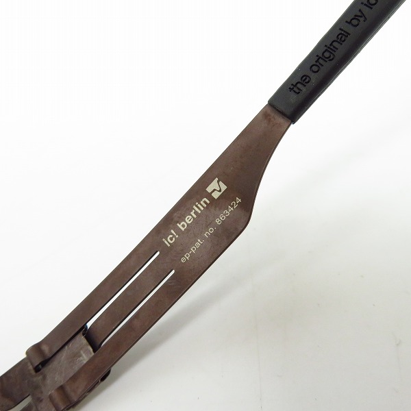 実際に弊社で買取させて頂いたic!berlin/アイシーベルリン mao h. メガネフレームの画像 4枚目