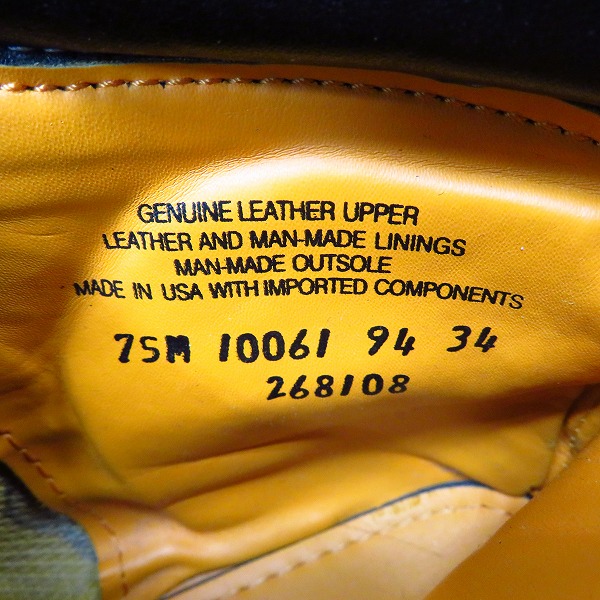 実際に弊社で買取させて頂いたTimberland/ティンバーランド ハイカットレザーブーツ ブラック 10061/7.5の画像 5枚目