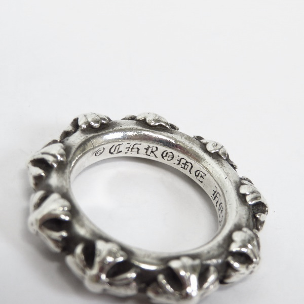 CHROME HEARTS/クロムハーツ クロスバンド リング 16.5-17号の買取実績