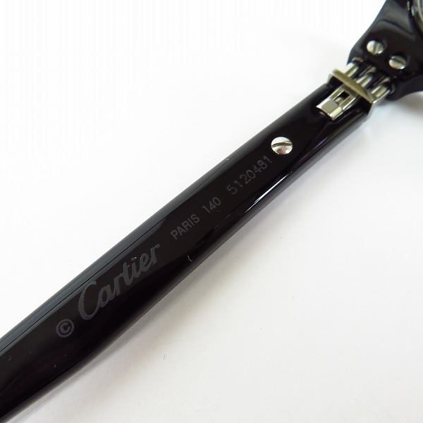 実際に弊社で買取させて頂いたCartier/カルティエ ブラック 度入り/メガネフレーム/アイウェアの画像 3枚目