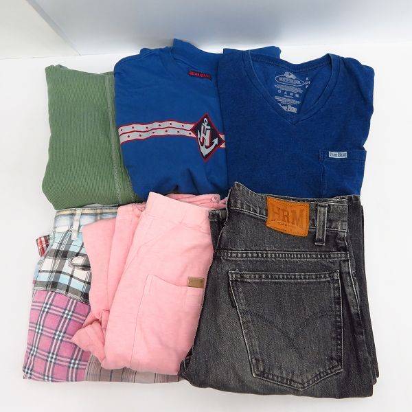 実際に弊社で買取させて頂いた【おまとめ/6点】ハリウッドランチマーケット/ブルーブルー デニムパンツ/カットソー/ハーフパンツ/パーカー