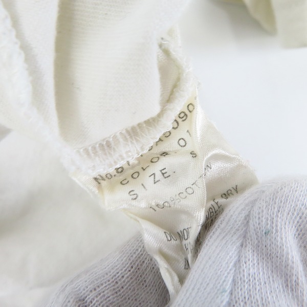 実際に弊社で買取させて頂いたDRESS CAMP/ドレスキャンプ リップ刺繍 VネックロングTシャツ Sの画像 4枚目