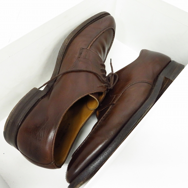 実際に弊社で買取させて頂いたCHEANEY/チーニー Uチップ レザーシューズ/6.5の画像 6枚目