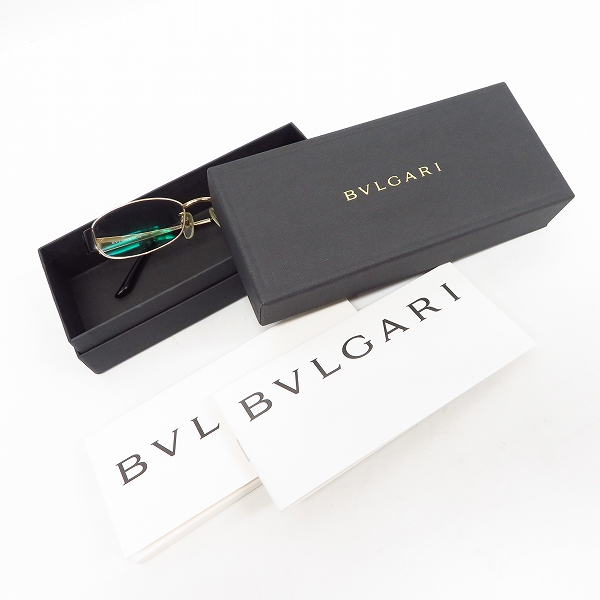 実際に弊社で買取させて頂いたBVLGARI/ブルガリ アイウェア/メガネフレーム 度入り 482の画像 8枚目