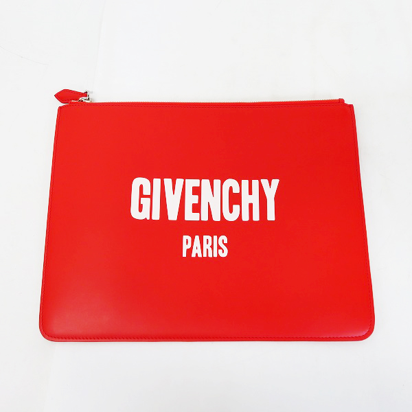 実際に弊社で買取させて頂いたGIVENCHY/ジバンシー ロゴ レザー クラッチバッグ/ハンドバッグ