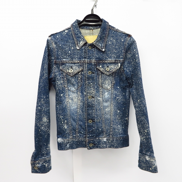 実際に弊社で買取させて頂いたFACTOTUM/ファクトタム コットン レザーパッチ デニムジャケット/44