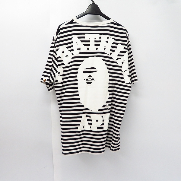 アベイシングエイプ A BATHING APE ボーダー 長袖 ラガーシャツ