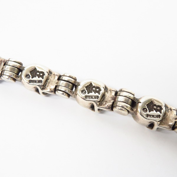 実際に弊社で買取させて頂いたBWL/ビルウォールレザー プロトタイプヒンジド オールスカルリンク ブレスレットの画像 4枚目