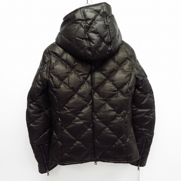 実際に弊社で買取させて頂いたBACKLASH/バックラッシュ カンガルーレザー ダウンジャケット 1363-02 Size：XSの画像 1枚目