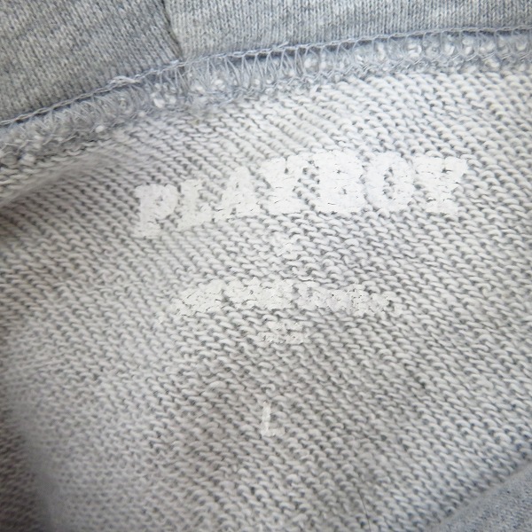 実際に弊社で買取させて頂いたPLAYBOY×Bill Wall Leather/プレイボーイ×ビルウォールレザー プレイメイト フォトパーカー/Lの画像 2枚目