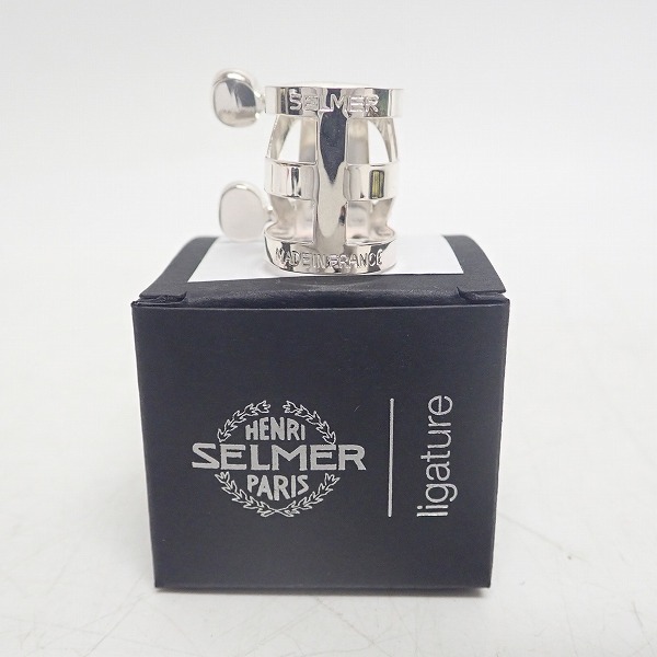 実際に弊社で買取させて頂いたSELMER/セルマー ソプラノサックス メタルマウスピース用 リガチャー シルバー