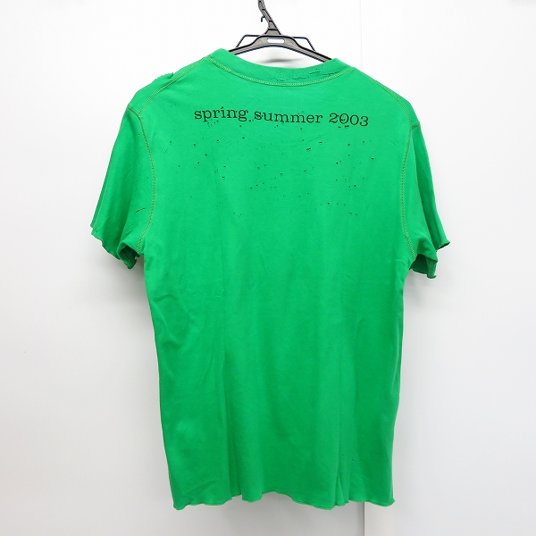 実際に弊社で買取させて頂いた【JPタグ】Lucien pellat-finet/ルシアンペラフィネ プリント ダメージ加工 カットソー/Tシャツ Size：Sの画像 1枚目