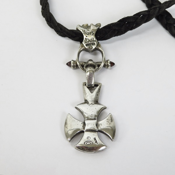 実際に弊社で買取させて頂いたBWL/ビルウォールレザー マリブクロス ペンダントｗ/Tバー&ミュージシャンレザーネックレス ネックレスの画像 2枚目