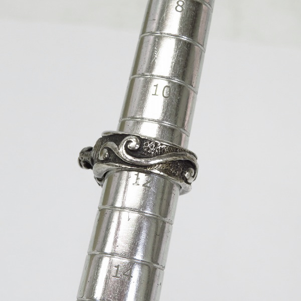 実際に弊社で買取させて頂いたBWL/ビルウォールレザー スカルスペシャルストーンエディション シルバーリング 12号の画像 7枚目