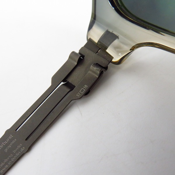 実際に弊社で買取させて頂いたic! berlin/アイシーベルリン starbust 度入り サングラス/アイウェアの画像 4枚目