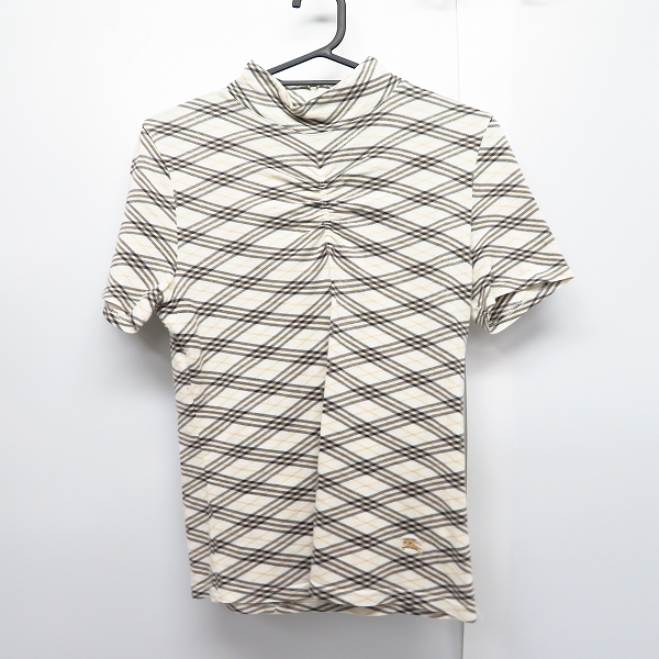 実際に弊社で買取させて頂いたBURBERRY LONDON/バーバリー ロンドン ホース刺繍 バックジップ カットソー 2