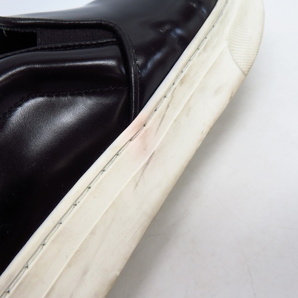 実際に弊社で買取させて頂いたCELINE/セリーヌ スリッポン/レザースニーカー/ブラック/38の画像 7枚目