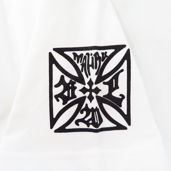 実際に弊社で買取させて頂いたPLAYBOY×Bill Wall Leather/プレイボーイ×ビルウォールレザー プレイメイト フォトTシャツ 半袖ホワイト/Mの画像 6枚目