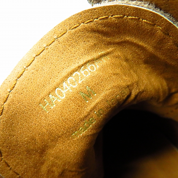 実際に弊社で買取させて頂いたHARE/ハレ 6ホールスエードレザーブーツ ブラウン系 Mの画像 5枚目