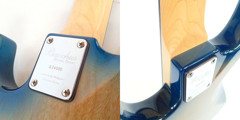 実際に弊社で買取させて頂いた★Bacchus/バッカス WL-434 BP BL-B WOODLINE ジャズベースタイプ エレキベース ソフトケースの画像 7枚目