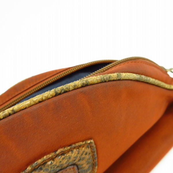 実際に弊社で買取させて頂いたBALLY/バリー パイソン柄 ポーチの画像 6枚目