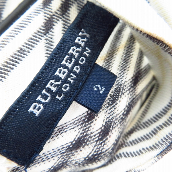 実際に弊社で買取させて頂いたBURBERRY LONDON/バーバリー ロンドン ホース刺繍 バックジップ カットソー 2の画像 2枚目