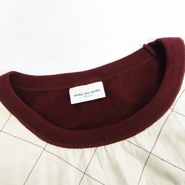 実際に弊社で買取させて頂いたDRIES VAN NOTEN/ドリスヴァンノッテン ナンバリングTシャツ キルティング/Mの画像 4枚目