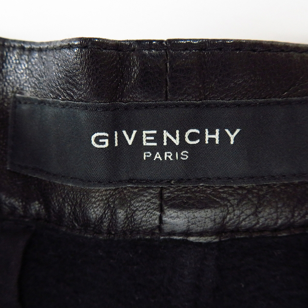 実際に弊社で買取させて頂いたGIVENCHY/ジバンシィ 13SS レザー切替 ハーフパンツ/Mの画像 6枚目