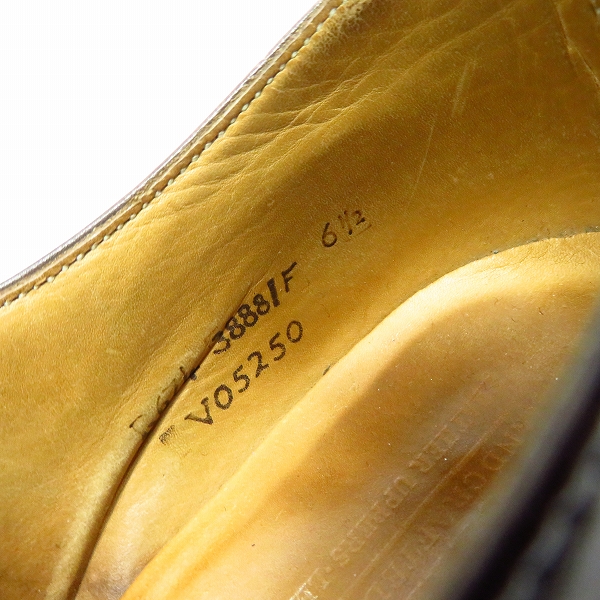 実際に弊社で買取させて頂いたCHEANEY/チーニー Uチップ レザーシューズ/6.5の画像 5枚目