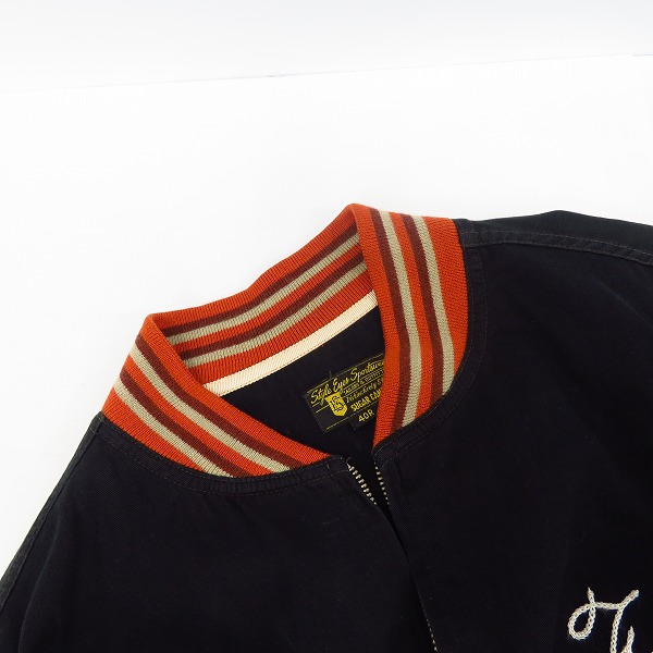 実際に弊社で買取させて頂いたSUGAR CANE/シュガーケーン ジップアップ ブルゾン ジャケット/40Rの画像 4枚目