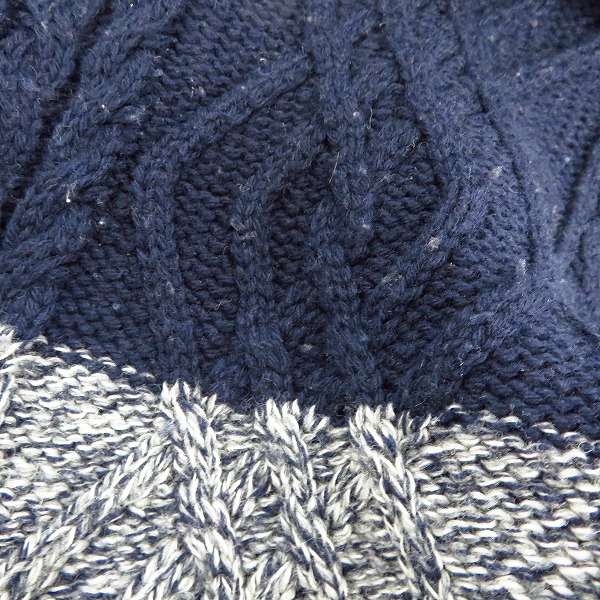 実際に弊社で買取させて頂いたHARE/ハレ ケーブル編み/2トーン ニットセーター Mの画像 6枚目