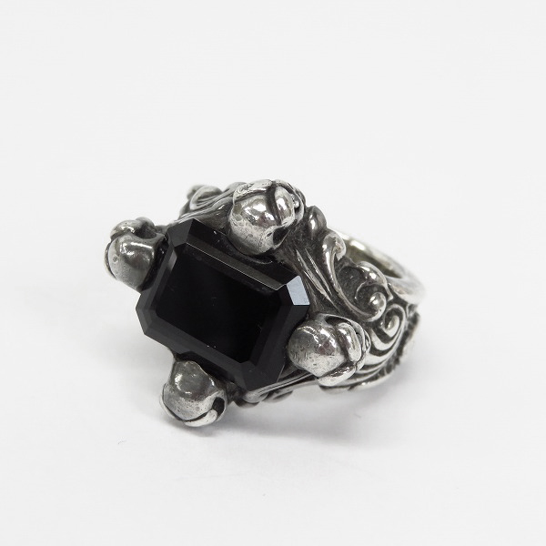 実際に弊社で買取させて頂いたBWL/ビルウォールレザー スカルスペシャルストーンエディション シルバーリング 12号